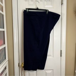 The Croft & Barrow Stretch Capri Pants Sz 24 W Navy